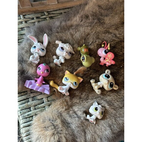 Hasbro Littlest Pet‎ Shop Figure Lot #42 619 49 101 7 202 759 100 Cat Bunny Bear - Picture 1 of 9